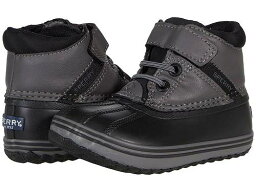 送料無料 Sperry Kids 男の子用 キッズシューズ 子供靴 ブーツ スノーブーツ Bowline Storm A/C (Toddler/Little Kid) - Black/Charcoal