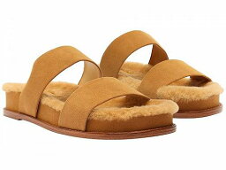 送料無料 Alexandre Birman レディース 女性用 シューズ 靴 スリッパ Curly Shearling Slide - Butterscotch