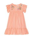 送料無料 ピーク PEEK 女の子用 ファッション 子供服 ドレス Multi Flowers Embroidered Dress (Toddler/Little Kids/Big Kids) - Peach