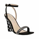  xbeB[W\ Blue by Betsey Johnson fB[X p V[Y C q[ Simon Wedge Sandals - Black