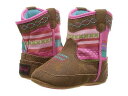 送料無料 M&amp;F Western Kids 女の子用 キッズシューズ 子供靴 乳児用 Camilla Bucker (Infant/Toddler) - Medium Brown Distressed