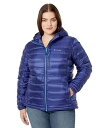  RrA Columbia fB[X p t@bV AE^[ WPbg R[g _EEEC^[R[g Plus Size Pebble Peak(TM) Down Hooded Jacket - Dark Sapphire