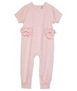 送料無料 HABITUAL girl 女の子用 ファッション 子供服 ベビー服 赤ちゃん ワンピース Ruffle/Bow Coverall (Infant) - Pink