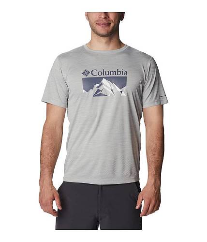 楽天グッズ×グッズ送料無料 コロンビア Columbia メンズ 男性用 ファッション Tシャツ Zero Rules（TM） Graphic S/S Shirt - Columbia Grey Heather/Fractal Peaks Graphic