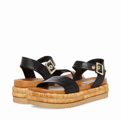 送料無料 スティーブマデン Steve Madden レディース 女性用 シューズ 靴 ヒール Malden Sandal - Black Leather