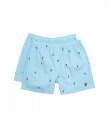 送料無料 サイコバニー Psycho Bunny メンズ 男性用 ファッション 下着 Woven 2-Pack Boxer - Sky Blue