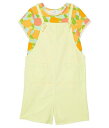 送料無料 ピーク PEEK 女の子用 ファッション 子供服 セット Fruit Print Shortall Set (Toddler/Little Kids/Big Kids) - Lime