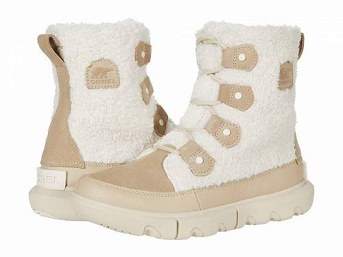 こちらの商品は ソレル SOREL レディース 女性用 シューズ 靴 ブーツ スタイルブーツ アンクル ショートブーツ Explorer(TM) II Joan Cozy - Ancient Fossil/Sea Salt です。 注文後のサイズ変更・キャンセルは出来ませんので、十分なご検討の上でのご注文をお願いいたします。 ※靴など、オリジナルの箱が無い場合がございます。ご確認が必要な場合にはご購入前にお問い合せください。 ※画面の表示と実物では多少色具合が異なって見える場合もございます。 ※アメリカ商品の為、稀にスクラッチなどがある場合がございます。使用に問題のない程度のものは不良品とは扱いませんのでご了承下さい。 ━ カタログ（英語）より抜粋 ━ Leather sourced from a tannery that achieved a Bronze Rating from the Leather Working Group (LWG). Luxe style and ultimate comfort begins with the SOREL(R) Explorer(TM) II Joan Cozy. Uppers available in faux shearling with waterproof PU leather or faux shearling with waterproof suede. Lace-up closure. Pull-tabs for easy on and off. Removable, molded PU-like EVA footbed with microfleece topcover for a luxurious interior feel. Microfleece lining with 100g insulation for extra warmth. Molded EVA midsole with iconic SOREL scallops and rubber heel logo. Durable EVA rubber outsole for excellent traction. We recommend customers size up one full size for a generous fit to accommodate sock types most usually worn with this seasonal product. Example: If you are a size 8 purchase a size 9 or if you are a size 7.5 purchase a size 8.5. ※掲載の寸法や重さはサイズ「7, width B - Medium」を計測したものです. サイズにより異なりますので、あくまで参考値として参照ください. Weight of footwear is based on a single item, not a pair. 実寸（参考値）： Weight: 約 340 g Shaft: 約 10.16 cm ■サイズの幅(オプション)について Slim &lt; Narrow &lt; Medium &lt; Wide &lt; Extra Wide S &lt; N &lt; M &lt; W A &lt; B &lt; C &lt; D &lt; E &lt; EE(2E) &lt; EEE(3E) ※足幅は左に行くほど狭く、右に行くほど広くなります ※標準はMedium、M、D(またはC)となります ※メーカー毎に表記が異なる場合もございます