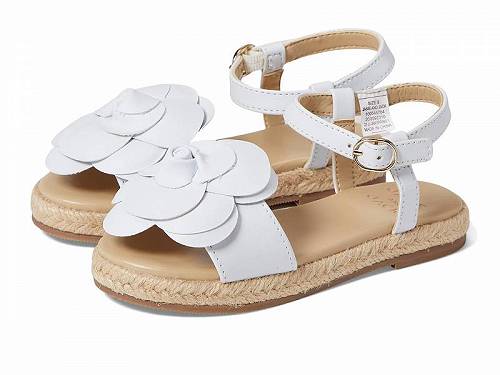 送料無料 Janie and Jack 女の子用 キッズシューズ 子供靴 サンダル Floral Espadrille Toddler/Little Kid/Big Kid - White