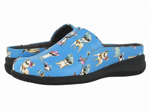 送料無料 ソフトウォーク SoftWalk レディース 女性用 シューズ 靴 クロッグ San Marcos - Blue Dogs