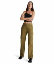 送料無料 Madewell レディース 女性用 ファッション パンツ ズボン Garment-Dyed Low-Slung Straight Cargo Pants - Classic Olive