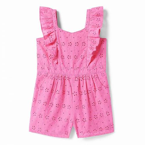 送料無料 Janie and Jack 女の子用 ファッション 子供服 ベビー服 赤ちゃん ロンパース Eyelet Romper (Toddler/Little Kids/Big Kids) - Pink