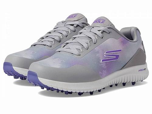 送料無料 Skechers GO GOLF レディース 女性用 シューズ 靴 スニーカー 運動靴 Go Golf Max 2-Splash - Gray/Purple