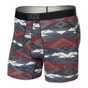  TbNXA_[EGA[ SAXX UNDERWEAR Y jp t@bV  Quest Quick Dry Mesh Boxer Brief Fly - Asher Geo/Deep Navy