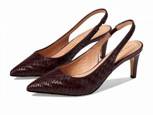 送料無料 コールハーン Cole Haan レディース 女性用 シューズ 靴 ヒール Vandam Slingback Pump 65 mm - Bloodstone Woven Leather