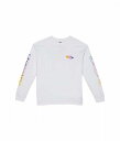 送料無料 クイックシルバー Quiksilver Kids 男の子用 ファッション 子供服 Tシャツ Radical Flag Long Sleeve (Big Kids) - White