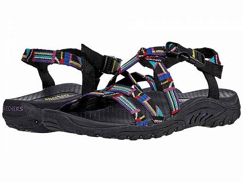 送料無料 スケッチャーズ SKECHERS レディース 女性用 シューズ 靴 サンダル Reggae - Native Vibez - Black Multi