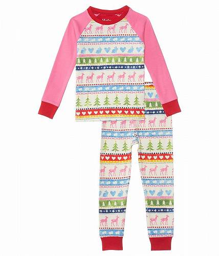 こちらの商品は Hatley Kids 女の子用 ファッション 子供服 パジャマ 寝巻き Cream Painted Fair Isle Cotton Raglan Pajama Set (Toddler/Little Kids/Big Kids) - Natural です。 注文後のサイズ変更・キャンセルは出来ませんので、十分なご検討の上でのご注文をお願いいたします。 ※靴など、オリジナルの箱が無い場合がございます。ご確認が必要な場合にはご購入前にお問い合せください。 ※画面の表示と実物では多少色具合が異なって見える場合もございます。 ※アメリカ商品の為、稀にスクラッチなどがある場合がございます。使用に問題のない程度のものは不良品とは扱いませんのでご了承下さい。 ━ カタログ（英語）より抜粋 ━ The primary materials that compose this product contain a minimum of 20 percent organic content. Upgrade your little one&#039;s sleepwear wardrobe by adding the comfortable and stylish Hatley(R) Kids Cream Painted Fair Isle Cotton Raglan Pajama Set. The pull-on style top has a crew neckline, full raglan sleeves, and a straight hem. The pull-on style pajamas have a comfortable elastic waistband. The intricate print all over elevates the look while the block contrast seams at the neck, cuffs, and ankle add a minimalistic touch. 53% cotton, 40% viscose, 7% nylon. Hand wash cold, lay flat to dry.