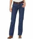 送料無料 ラングラー Wrangler レディース 女性用 ファッション ジーンズ デニム Western Flame Resistant Jeans Mid-Rise Bootcut - Dark Denim