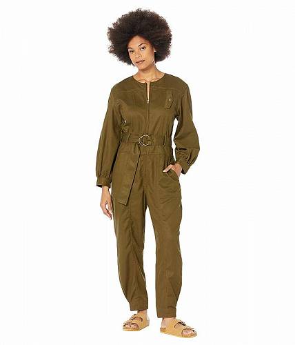 送料無料 Madewell レディース 女性用 ファッション ジャンプスーツ つなぎ セット Tapered-Leg Jumpsuit - Golden Spinach