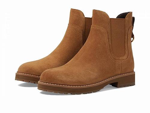 送料無料 コールハーン Cole Haan レディース 女性用 シューズ 靴 ブーツ チェルシーブーツ アンクル Greenwich Waterproof Bootie - Golden Toffee Waterproof Suede