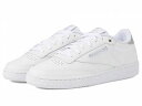 送料無料 リーボック Reebok Lifestyle レディース 女性用 シューズ 靴 スニーカー 運動靴 Women＆#039;s Club C 85 - White/Silver Metallic 1