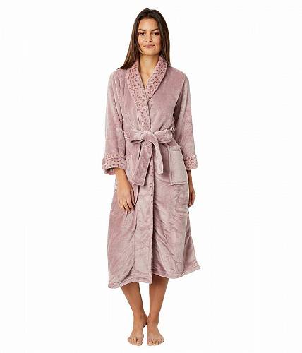 送料無料 N by Natori レディース 女性用 ファッション パジャマ 寝巻き バスローブ Plush Lynx Robe - Nude Blush