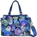  AkVJ Anuschka fB[X p obO  nhobO Tb`F Multi Compartment Satchel Printed Fabric 12014 - Sea Treasures