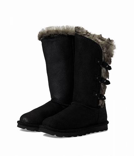 送料無料 ベアパウ Bearpaw レディース 女性用 シューズ 靴 ブーツ スタイルブーツ アンクル ショートブーツ Emery - Black II