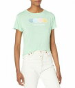 送料無料 ライフイズグッド Life is good レディース 女性用 ファッション パジャマ 寝巻き Seashell Spectrum Lightweight Sleep Tee - Sage Green