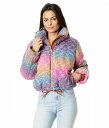  uNGkCV[ Blank NYC fB[X p t@bV AE^[ WPbg R[g WPbg Sweater Puffer Jacket - Multicolor