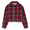  [oCX Levi&#039;s(R) Kids ̎qp t@bV q AE^[ WPbg WPbg Long Sleeve Sherpa Lined Flannel Top (Big Kids) - Chili Pepper