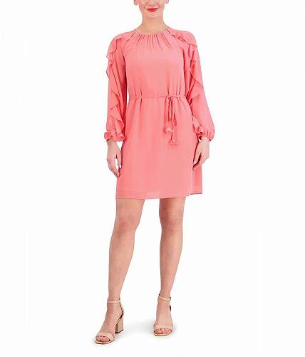 送料無料 ヴィンスカムート Vince Camuto レディース 女性用 ファッション ドレス Chiffon Float Dress - Coral