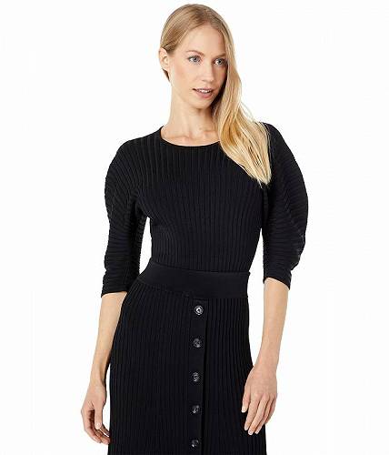 こちらの商品は ビーシービージーマックスアズリア BCBGMAXAZRIA レディース 女性用 ファッション セーター Pleated Sweater Top - Black です。 注文後のサイズ変更・キャンセルは出来ませんので、十分なご検討の上でのご注文をお願いいたします。 ※靴など、オリジナルの箱が無い場合がございます。ご確認が必要な場合にはご購入前にお問い合せください。 ※画面の表示と実物では多少色具合が異なって見える場合もございます。 ※アメリカ商品の為、稀にスクラッチなどがある場合がございます。使用に問題のない程度のものは不良品とは扱いませんのでご了承下さい。 ━ カタログ（英語）より抜粋 ━ It&#039;s all in the details with the BCBGMAXAZRIA(R) Pleated Sweater Top, a wide-rib knit shirt with exaggerated puff sleeves. Pullover design features rounded neck, three-quarter length sleeves, and straight hem. 76% rayon, 22% nylon, 2% spandex. Machine wash, tumble dry. Product measurements were taken using size XS (US 2). サイズにより異なりますので、あくまで参考値として参照ください. 実寸（参考値）： Length: 約 48.26 cm