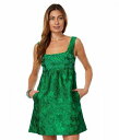 送料無料 リリーピューリッツァー Lilly Pulitzer レディース 女性用 ファッション ドレス Bellami Embellished Flora - Kelly Green Leaf An Impression Jacquard