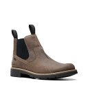 送料無料 クラークス Clarks メンズ 男性用 シューズ 靴 ブーツ チェルシーブーツ Morris Easy - Stone Waxy