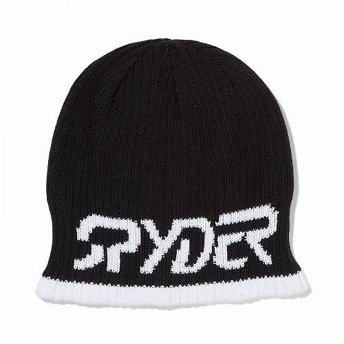 送料無料 スパイダー Spyder メンズ 男性用 ファッション雑貨 小物 帽子 ビーニー ニット帽 Logo Hat - Black