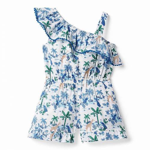 送料無料 Janie and Jack 女の子用 ファッション 子供服 ベビー服 赤ちゃん ロンパース Scenic Print Romper (Toddler/Little Kids/Big Kids) - Blue