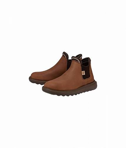 送料無料 ヘイデュード Hey Dude レディース 女性用 シューズ 靴 ブーツ チェルシーブーツ アンクル Branson Craft Leather Boot - Cognac