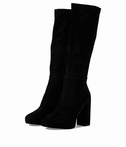 送料無料 スティーブマデン Steve Madden レディース 女性用 シューズ 靴 ブーツ ロングブーツ Marcello Boot - Black Suede