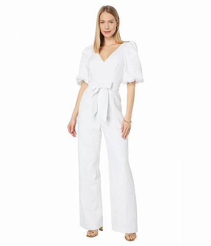 ̵ ꡼ԥ塼åĥ Lilly Pulitzer ǥ  եå ץ Ĥʤ å Kirrabelle Short Sleeve Jumpsuit - Resort White Pineapple Pucker Jacquard