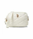  US| U.S. POLO ASSN. obO  nhobO NX{fB[ Quilted DHM Crossbody - White