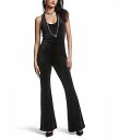 送料無料 ジューシークチュール Juicy Couture レディース 女性用 ファッション ジャンプスーツ つなぎ セット Halter Jumpsuit with Back Bling - Liquorice