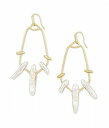  PhXRbg Kendra Scott fB[X p WG[ i CO Eileen Statement Earrings - Gold/White Pearl