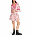 ベッツィジョンソン　ドレス 送料無料 ベッツィージョンソン Betsey Johnson レディース 女性用 ファッション ドレス Bush Gardens Printed Georgette Dress - Almond Blossom