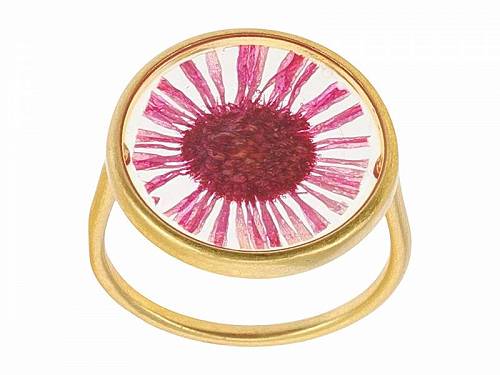 楽天グッズ×グッズ送料無料 Madewell レディース 女性用 ジュエリー 宝飾品 リング 指輪 Pressed Daisy Statement Ring - Vintage Gold