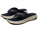 送料無料 フローシャイム Florsheim メンズ 男性用 シューズ 靴 サンダル Tread Lite Thong Sandal - Navy Knit/N...