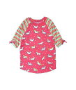 送料無料 Hatley Kids 女の子用 スポーツ・アウトドア用品 キッズ 子供用水着 ラッシュガード スイムシャツ Prancing Unicorns Short Sleeve Rashguard (Toddler/Little Kids/Big Kids) - Pink