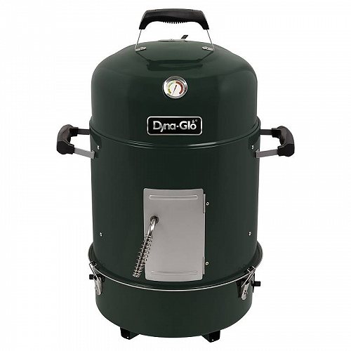 Dyna-Glo Compact Charcoal Bullet Smoker and Grill High Gloss Forest Green キャンピング　燻製　スモーカー【送料無料】【代引不可】【あす楽不可】