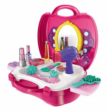 JoyABit Make Up ケース Little 女の子用 Cosmetic Set Pretend Play Accessories For Toddler キッズ 子供 Beauty Salon 21 Pieces メークポーチ ドレッサー　女の子おもちゃ　おしゃれ【送料無料】【代引不可】【あす楽不可】